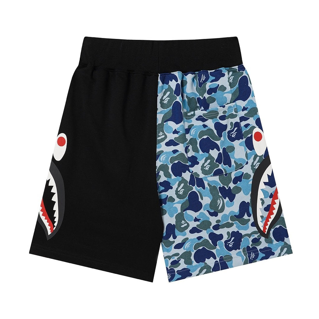 BAPE Side Shark Split Camo Shorts