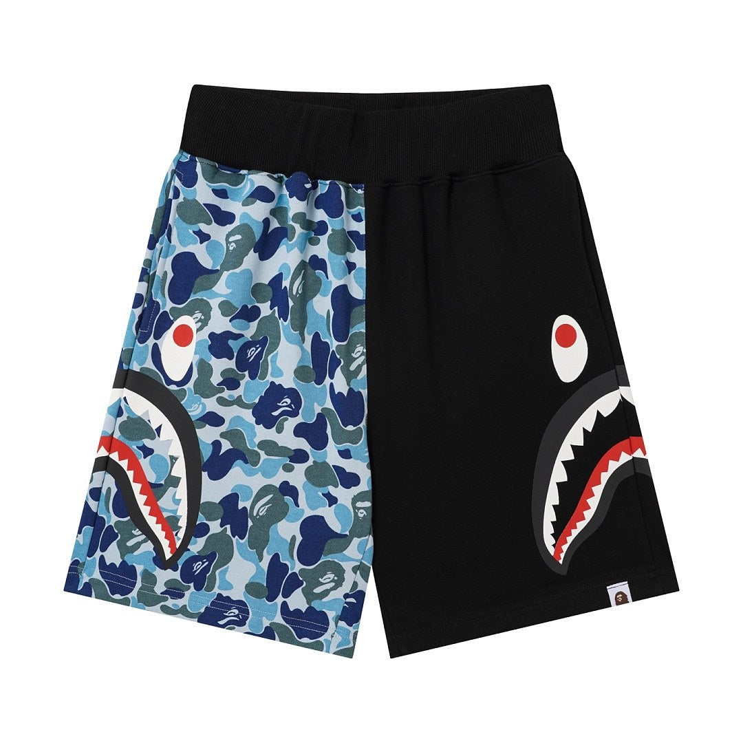 BAPE Side Shark Split Camo Shorts