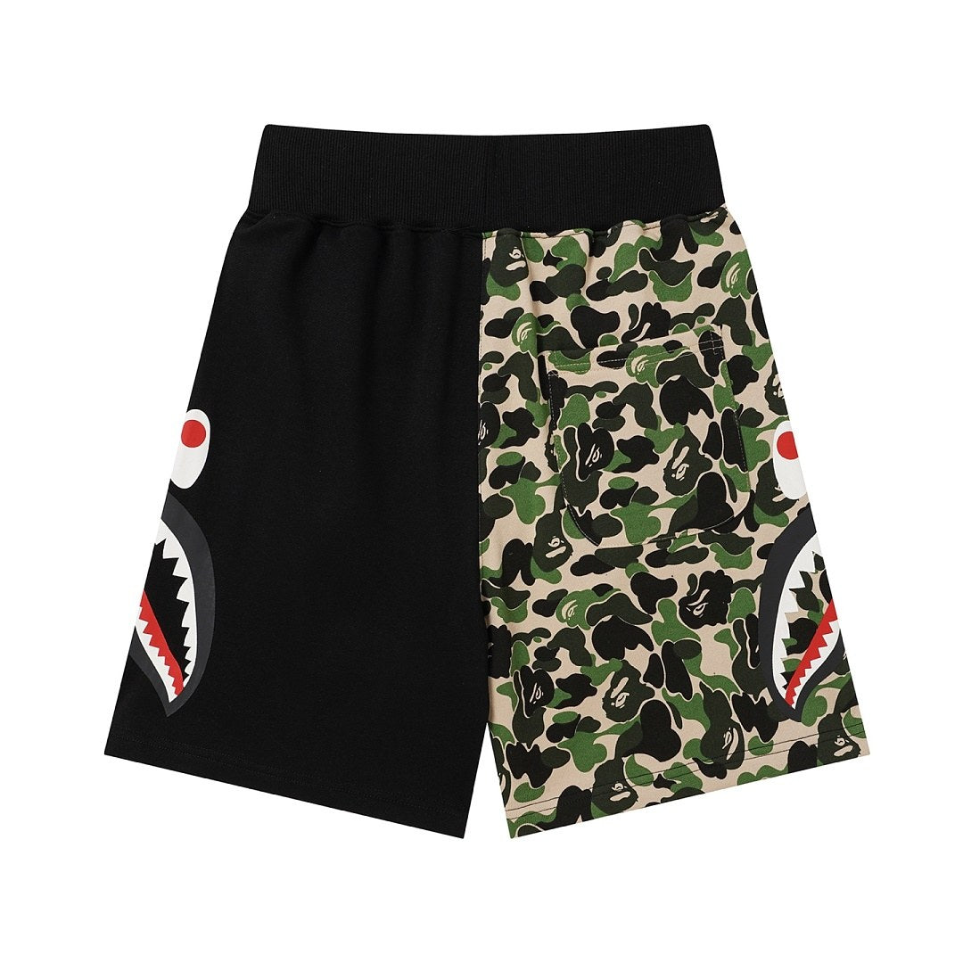 BAPE Side Shark Split Camo Shorts