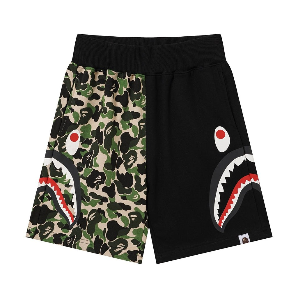 BAPE Side Shark Split Camo Shorts
