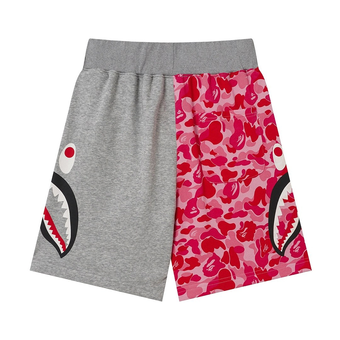 BAPE Side Shark Split Camo Shorts