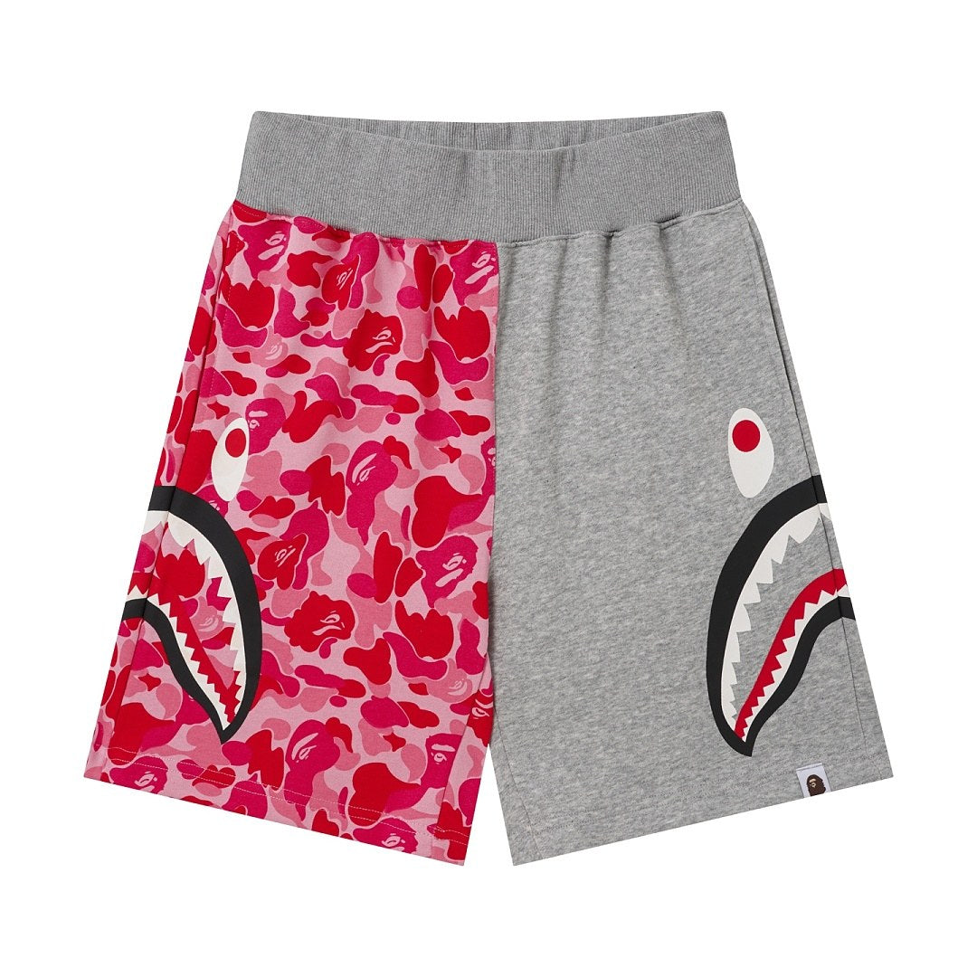 BAPE Side Shark Split Camo Shorts