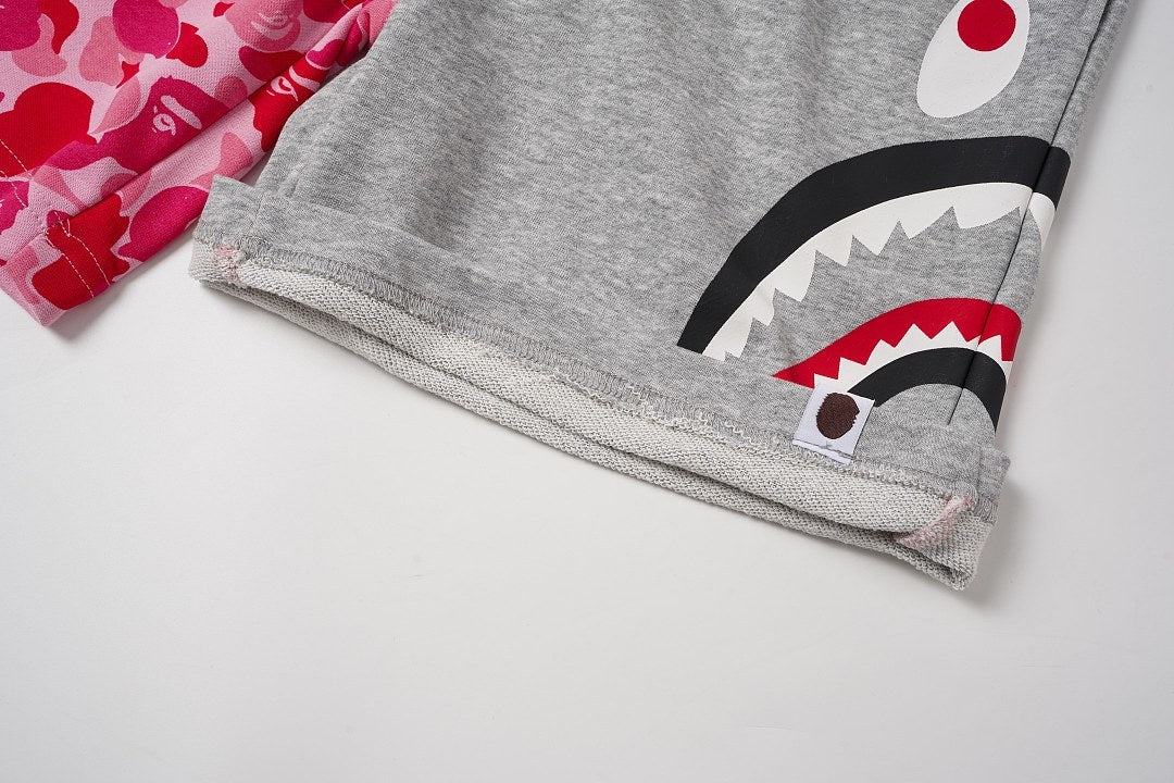 BAPE Side Shark Split Camo Shorts