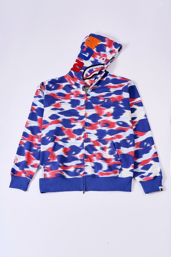 BAPE Color Camo Shark Full Zip Hoodie