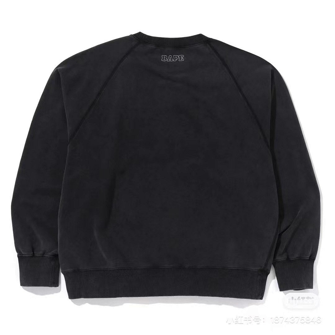 BAPE Embossed College Crewneck Sweatshirt