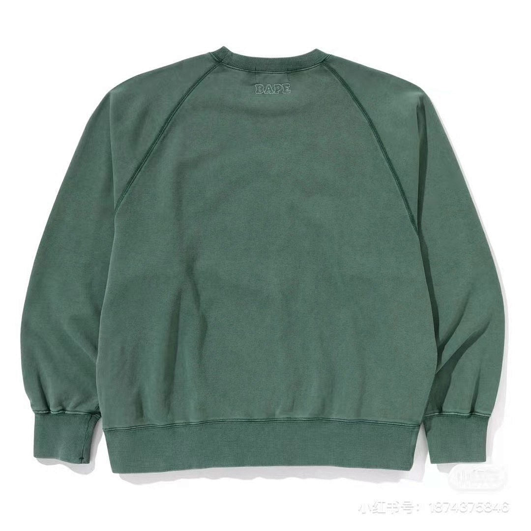 BAPE Embossed College Crewneck Sweatshirt