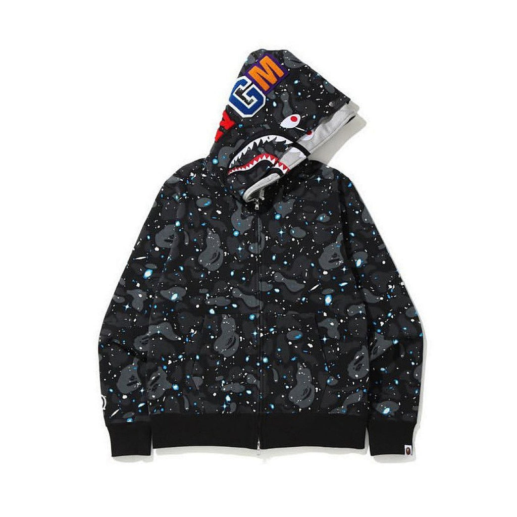 BAPE Space Camo Shark Full Zip Hoodie