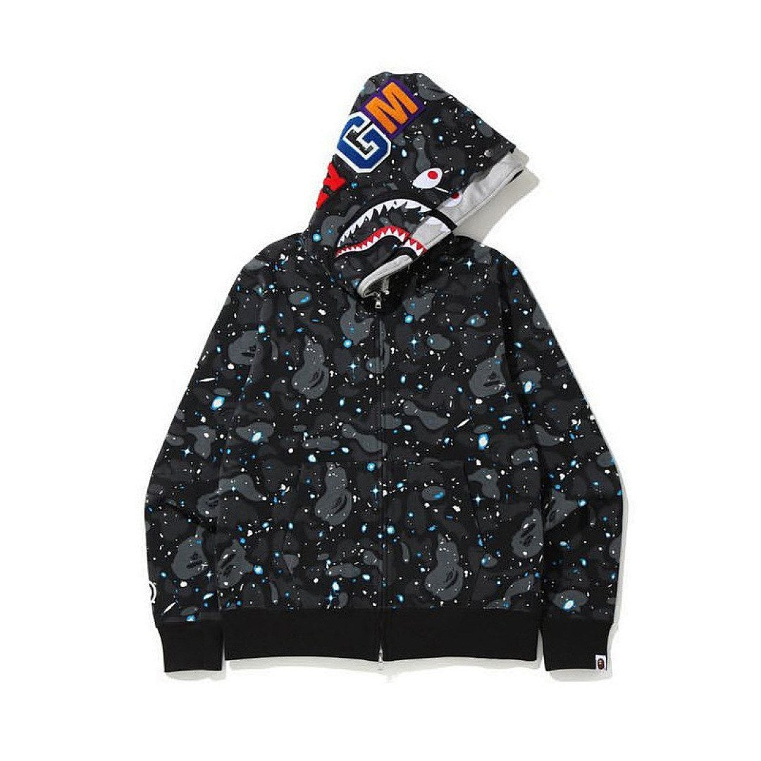 BAPE Space Camo Shark Full Zip Hoodie