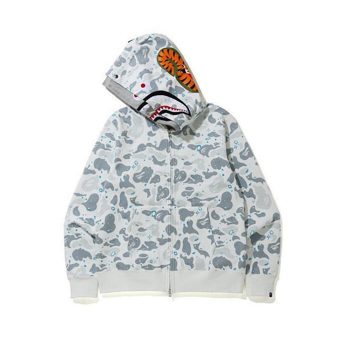 BAPE Space Camo Shark Full Zip Hoodie