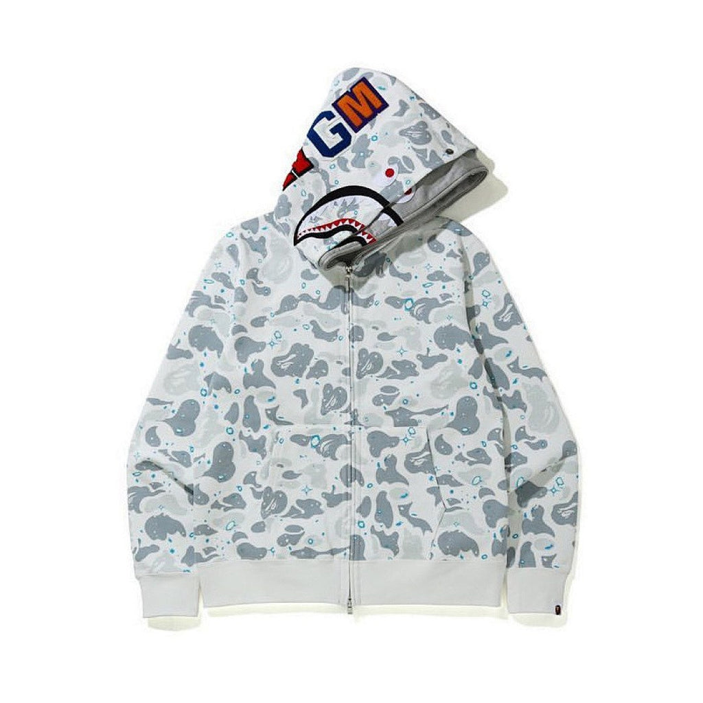 BAPE Space Camo Shark Full Zip Hoodie