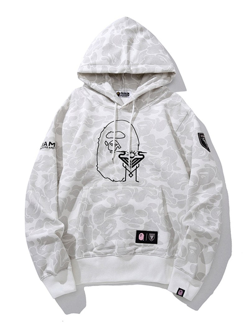 BAPE Ape Head Line Art Hoodie