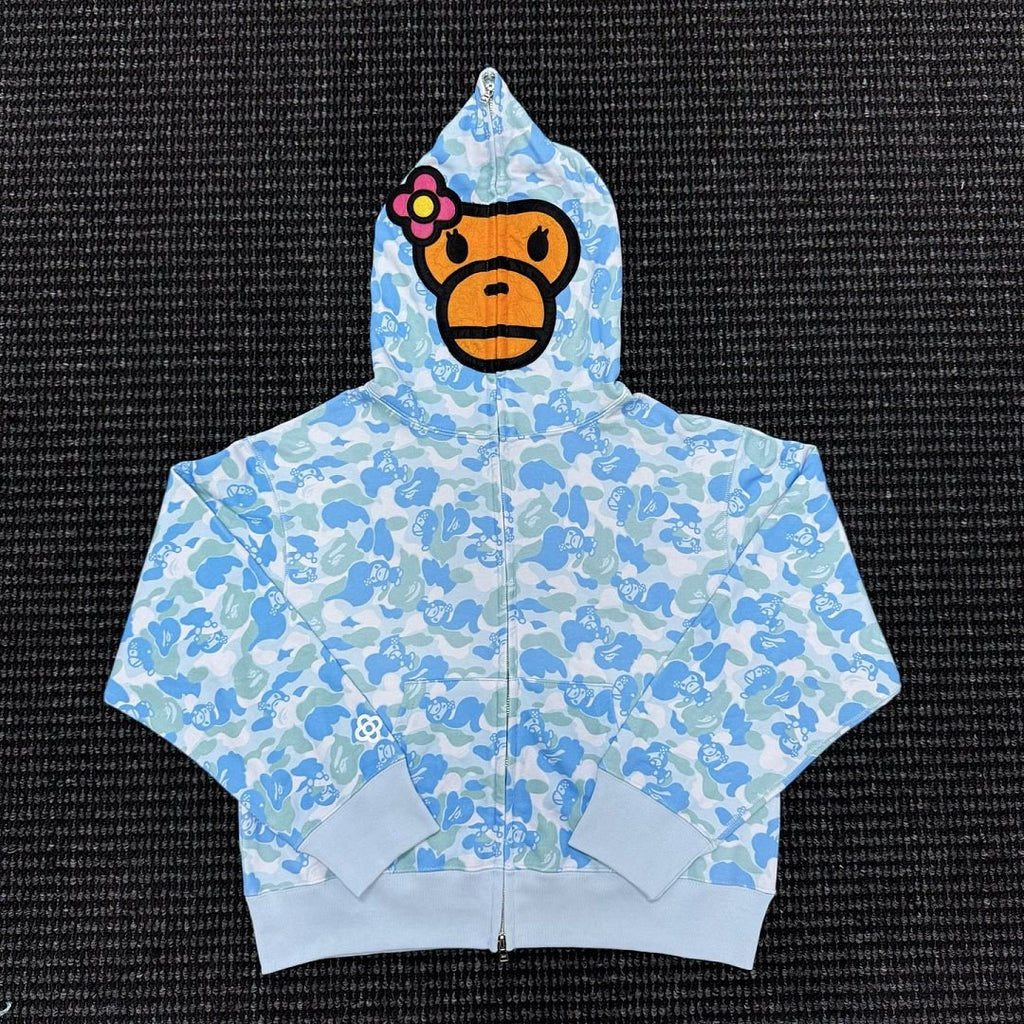 BAPE Baby Milo Camo Full Zip Hoodie