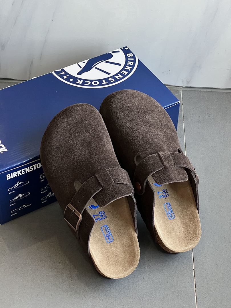 Birkenstock Boston Soft Footbed Suede