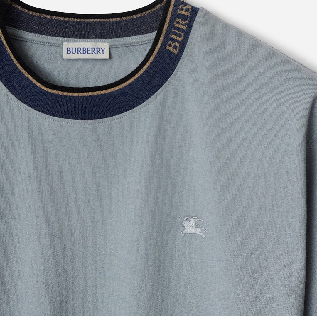 Burberry Stripe Collar Tee