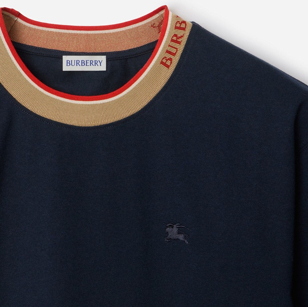 Burberry Stripe Collar Tee