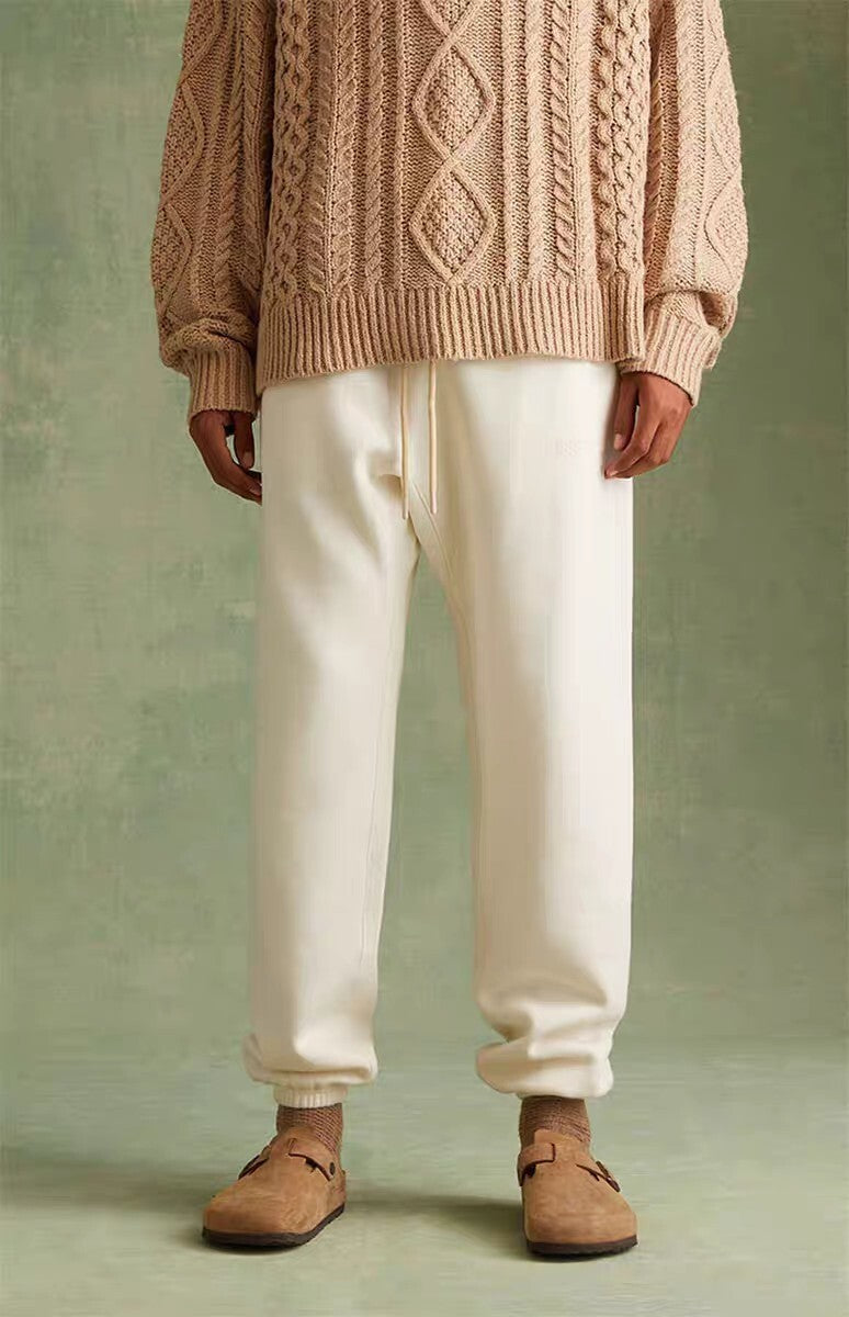 Essentials pants - שמנת