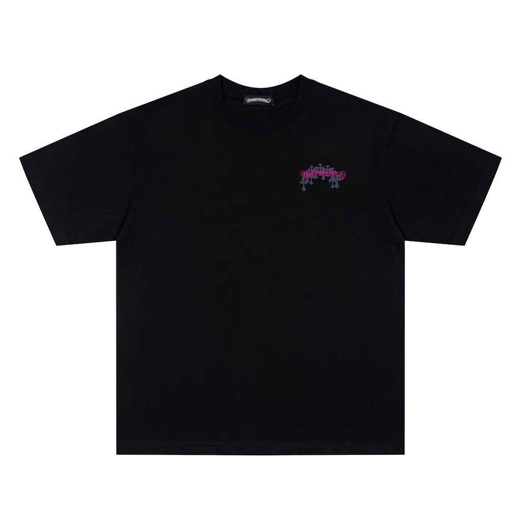 Chrome Hearts Pink Script Cross Tee