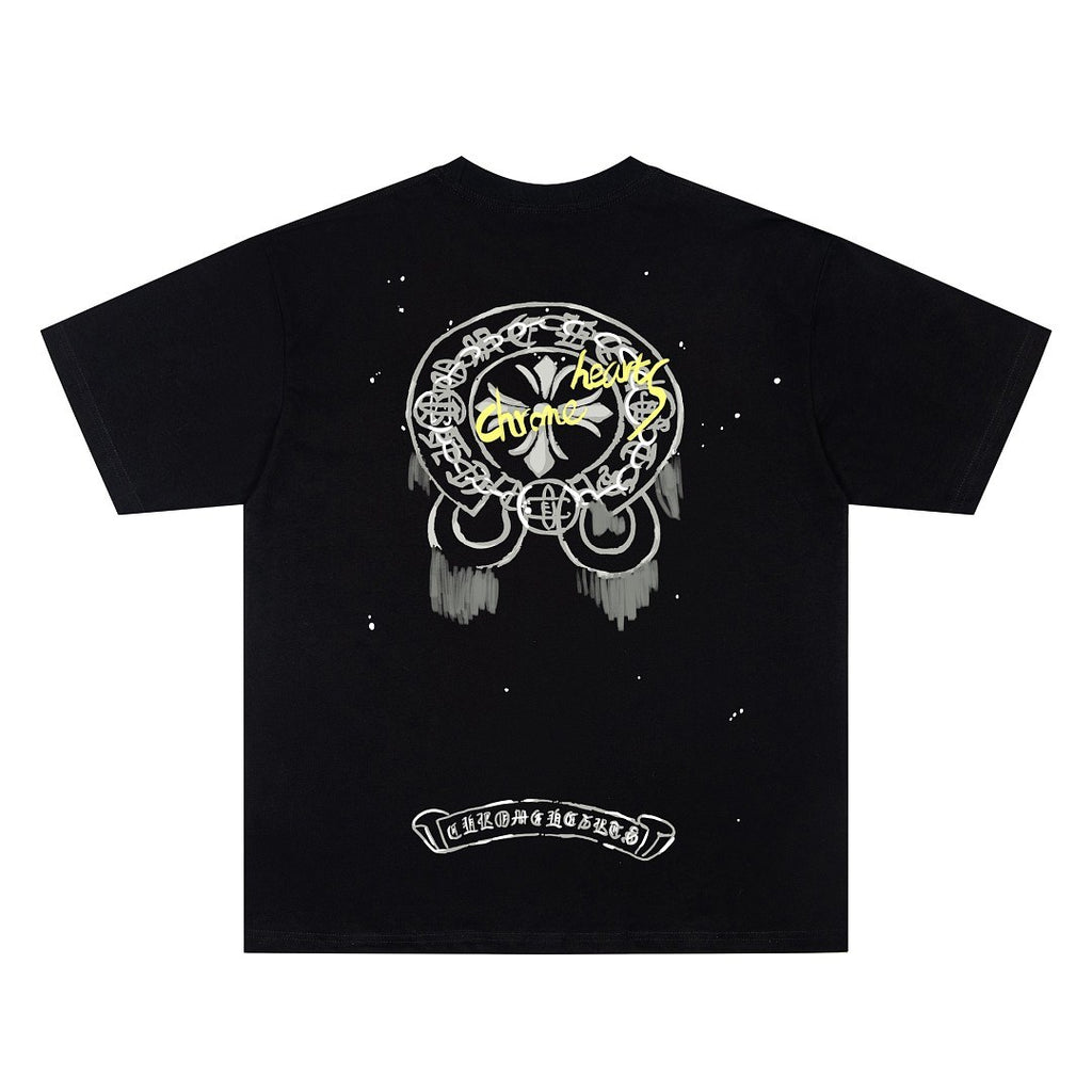 Chrome Hearts Splatter Horseshoe Tee