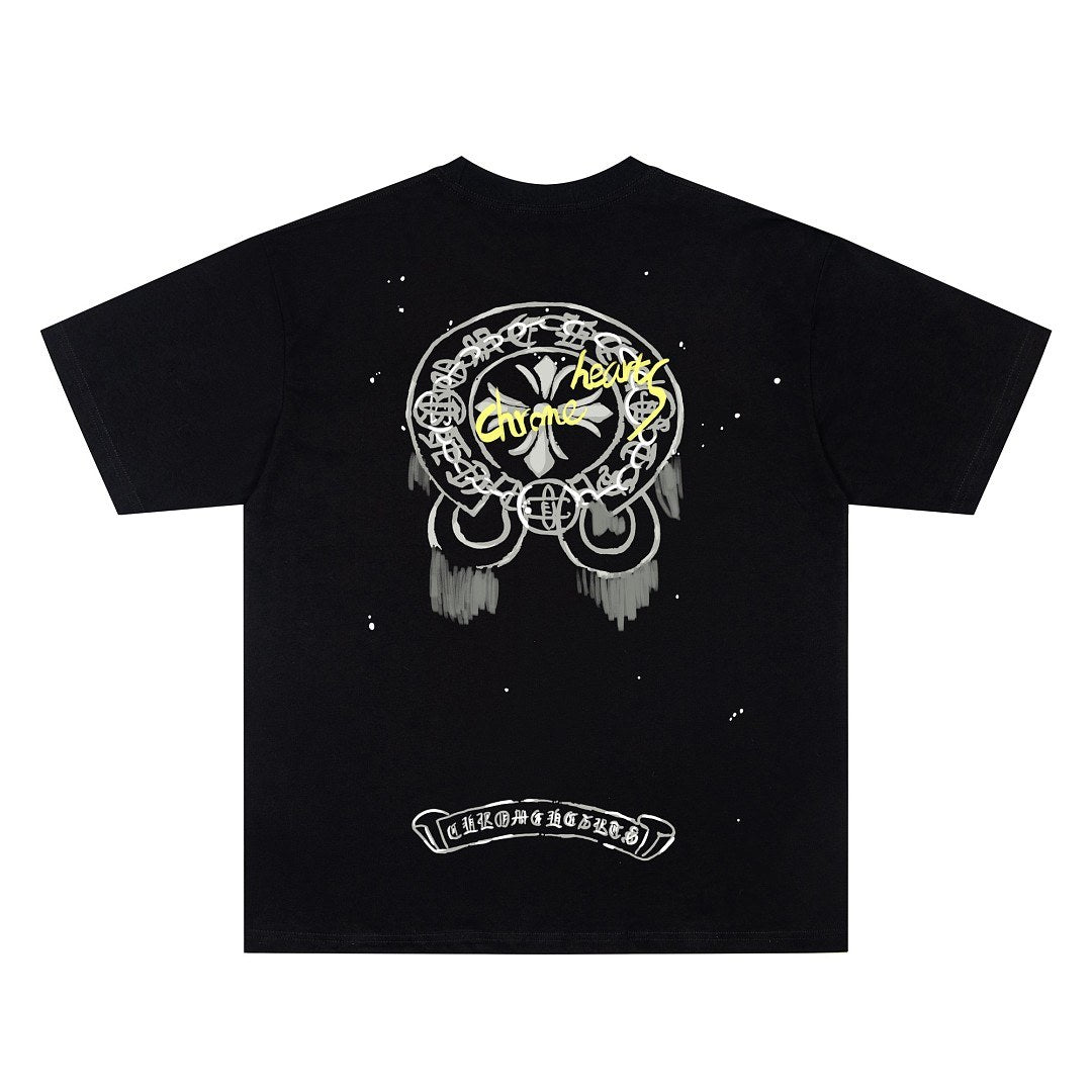 Chrome Hearts Splatter Horseshoe Tee