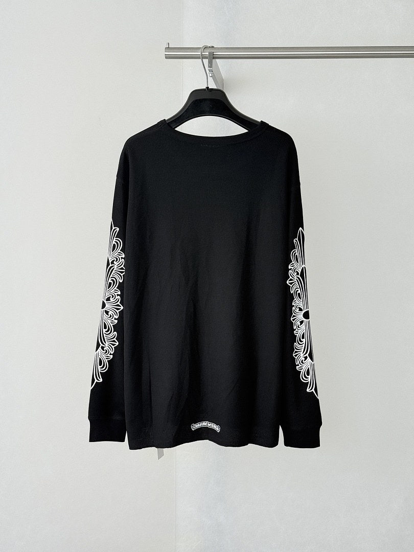 Chrome Hearts Waffle Horseshoe Long Sleeve Tee