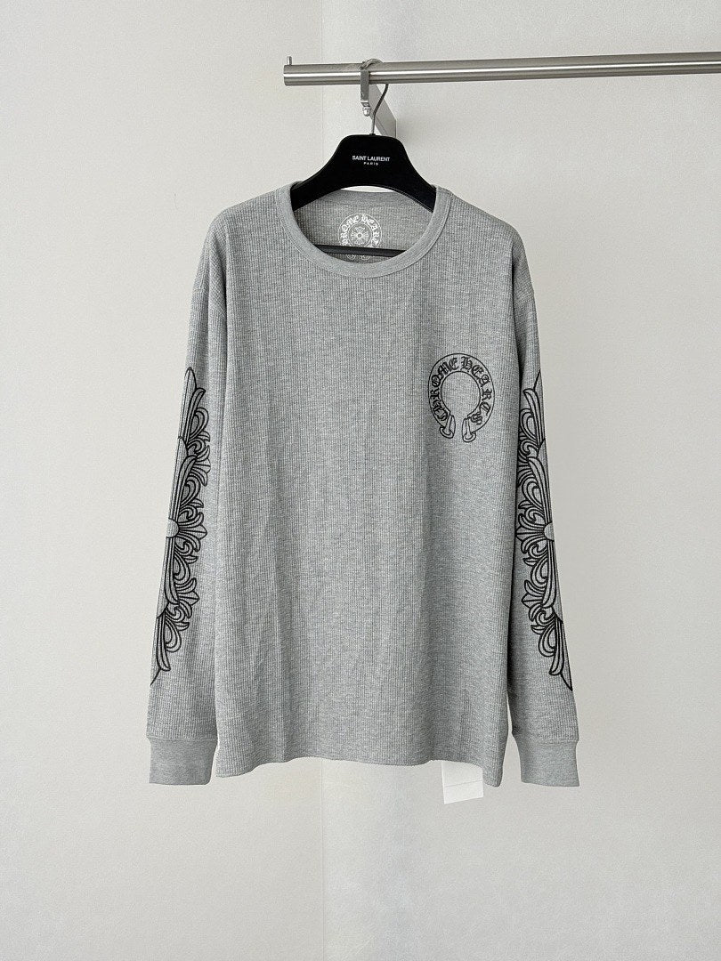 Chrome Hearts Waffle Horseshoe Long Sleeve Tee
