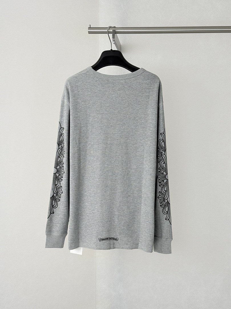 Chrome Hearts Waffle Horseshoe Long Sleeve Tee