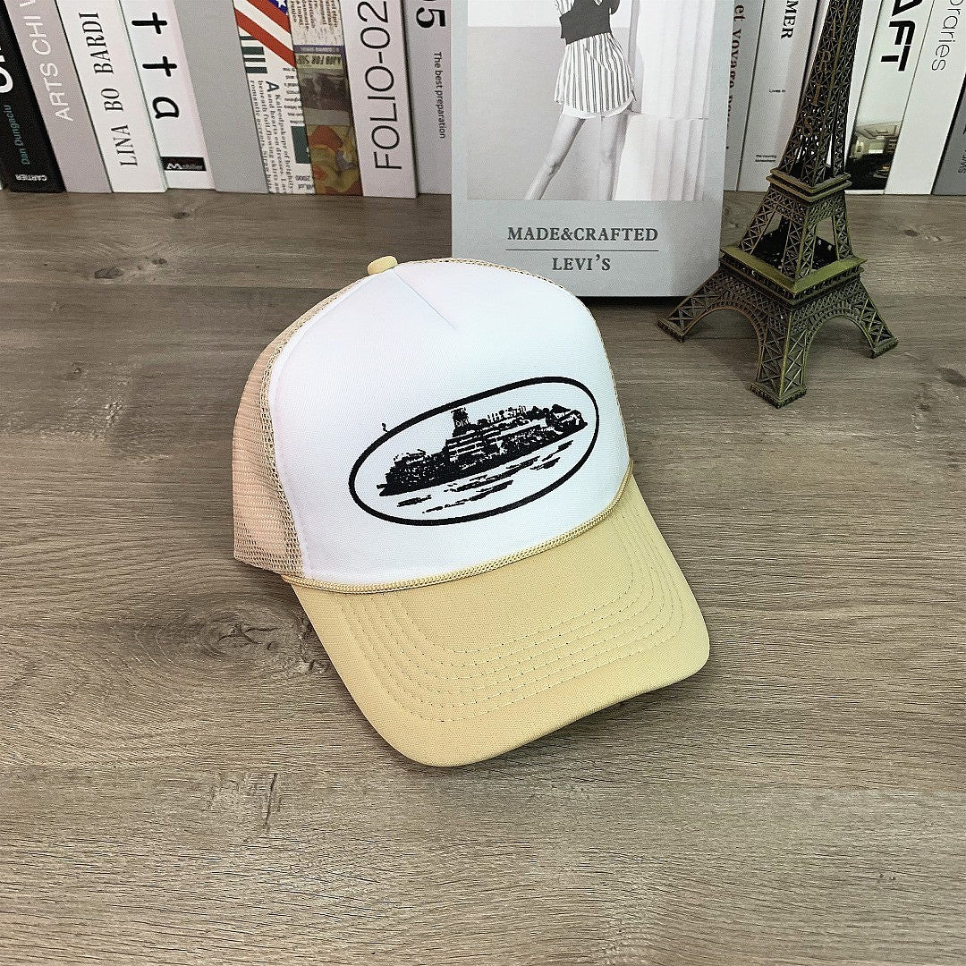 Corteiz Alcatraz Print Trucker Cap