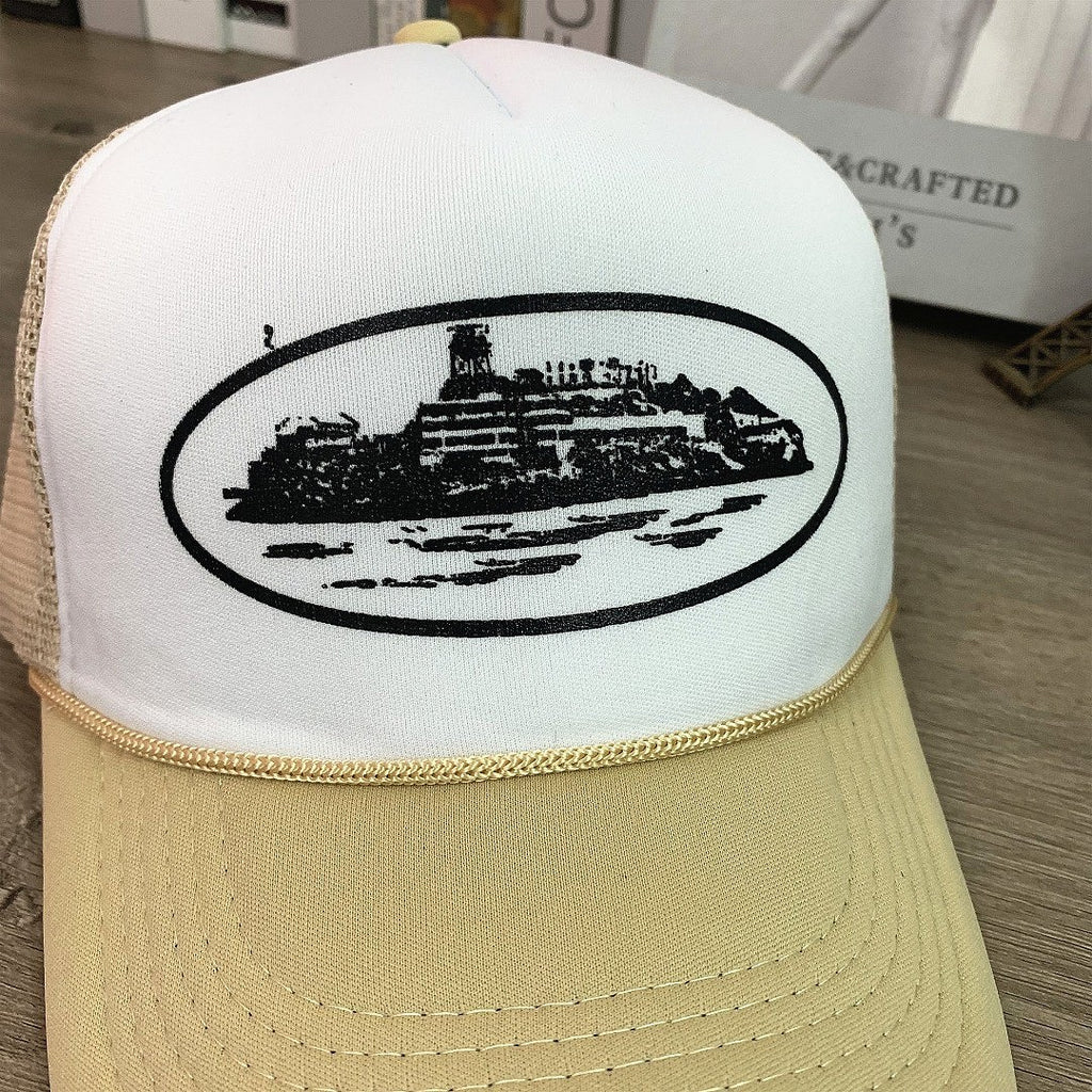 Corteiz Alcatraz Print Trucker Cap