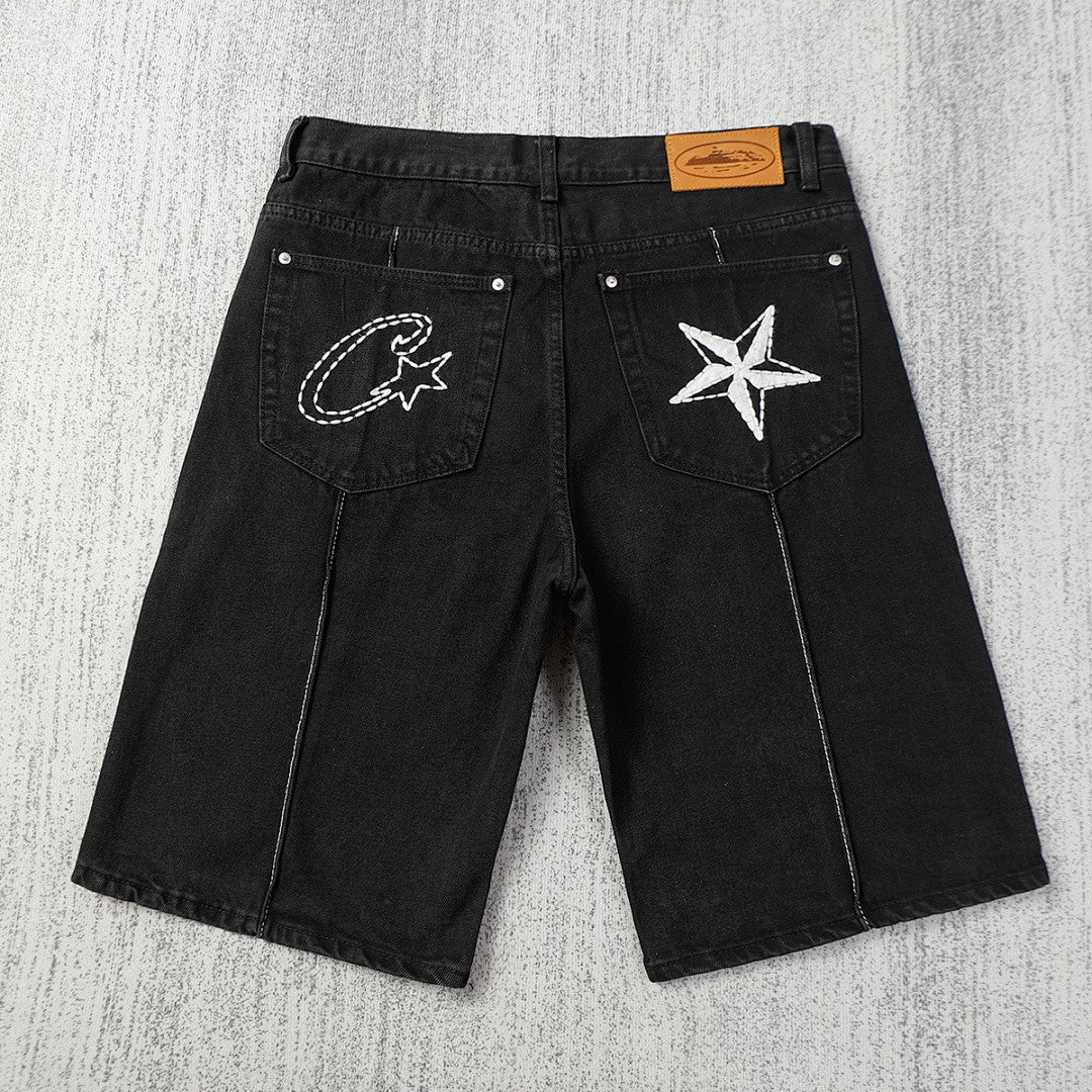Corteiz Star Denim Shorts