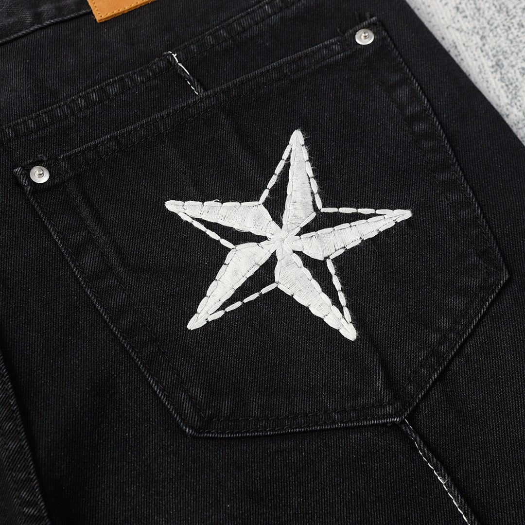 Corteiz Star Denim Shorts