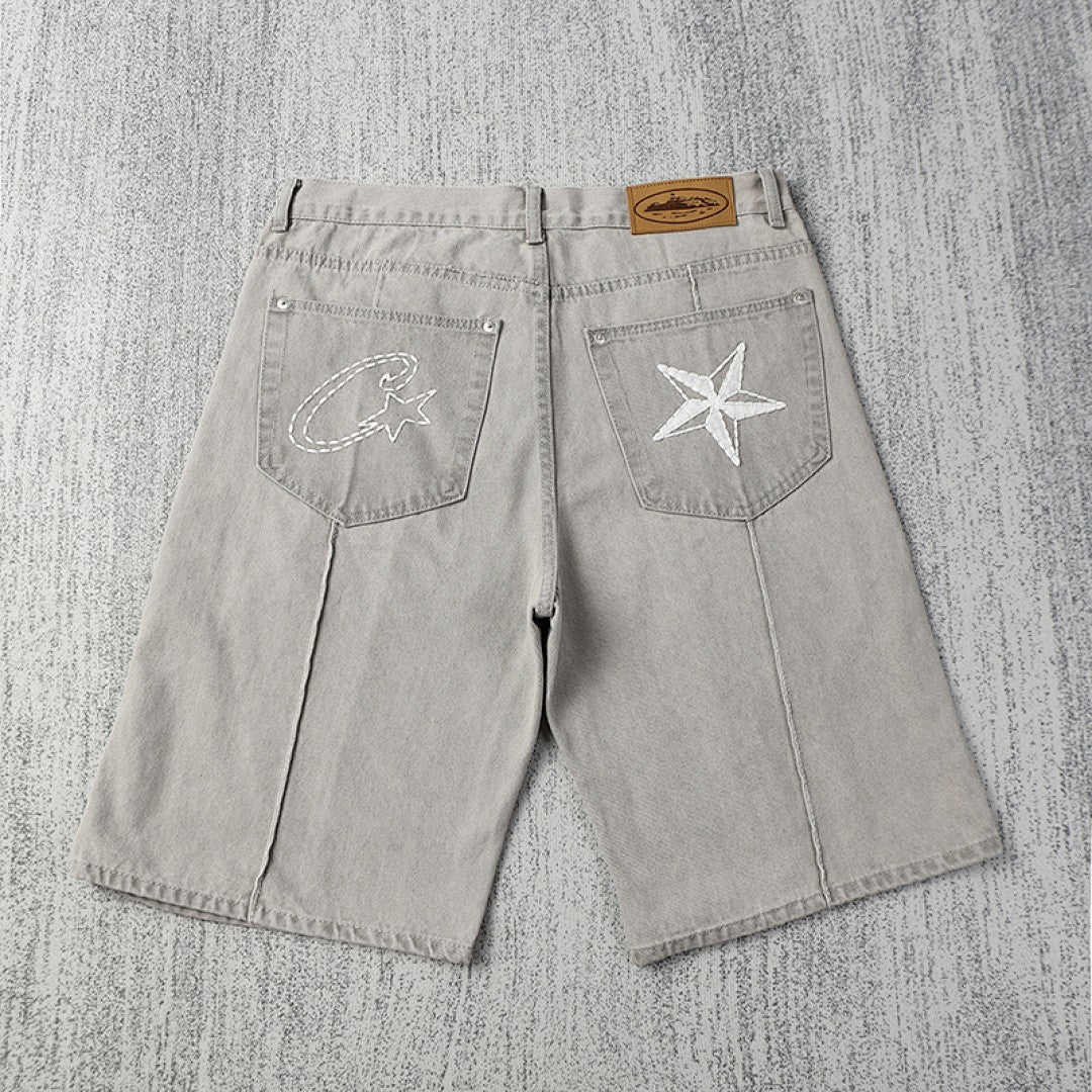 Corteiz Star Denim Shorts