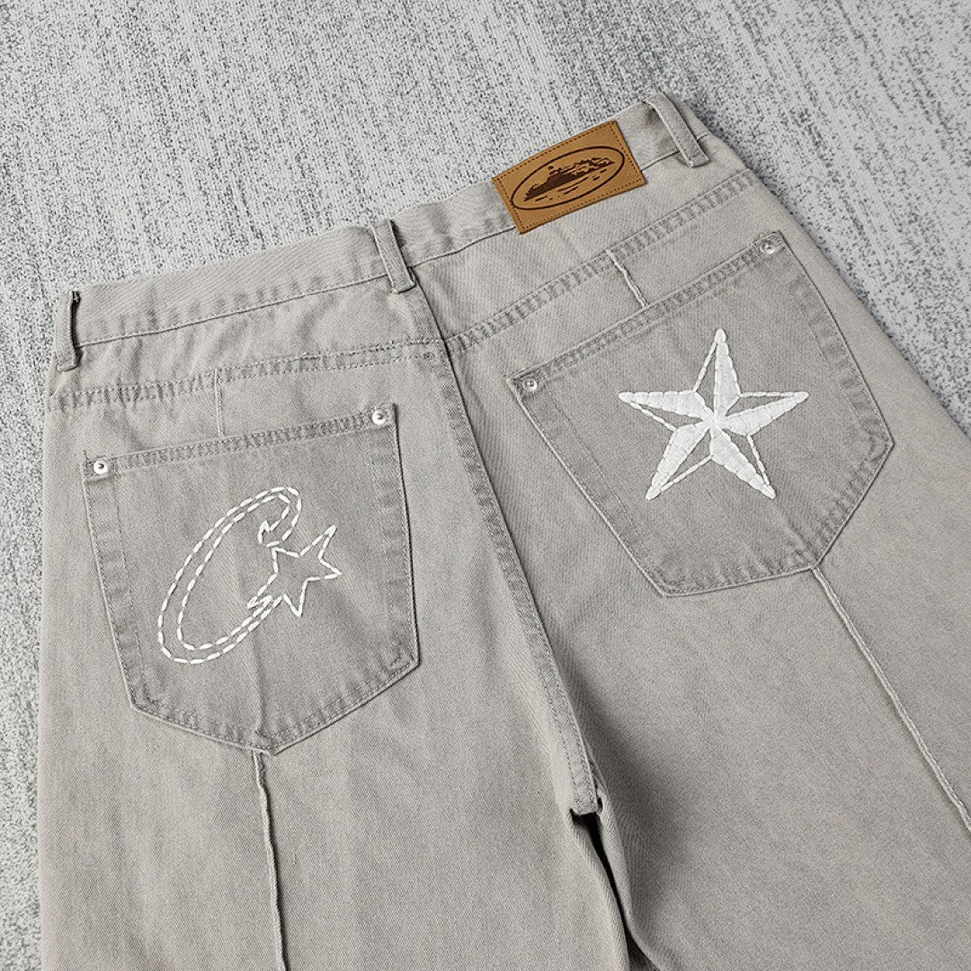 Corteiz Star Denim Shorts