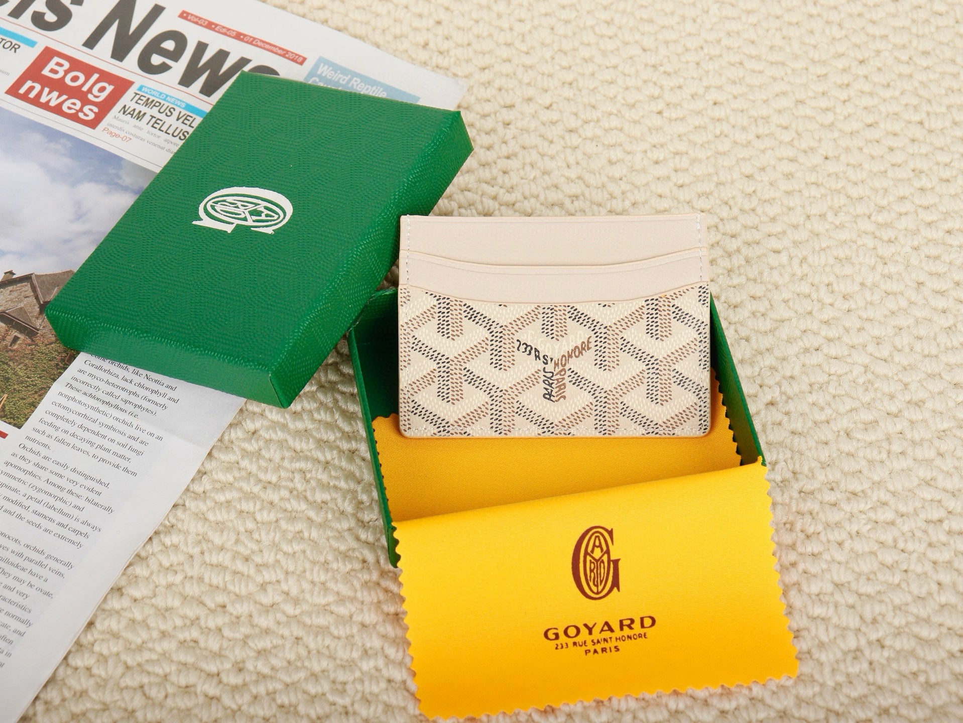 Goyard Wallet - שמנת