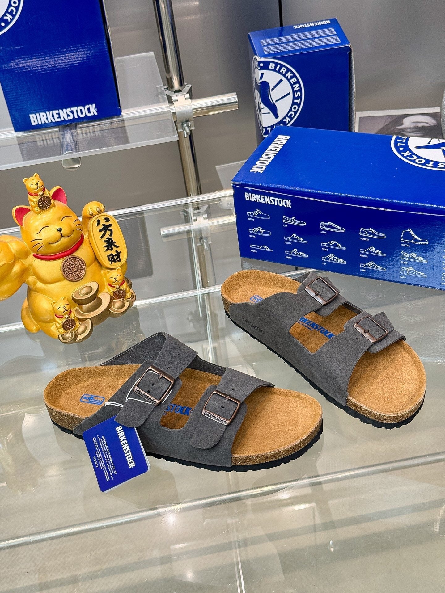 Birkenstock Arizona - אפור כהה