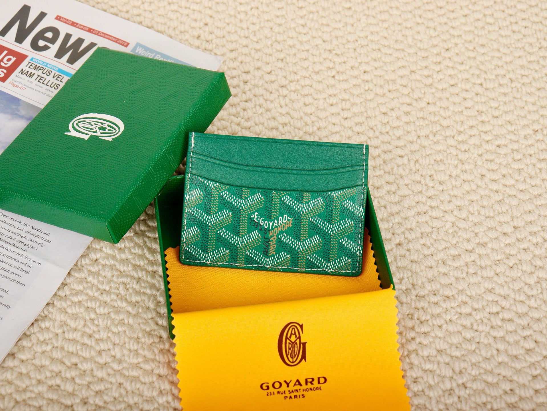 Goyard Wallet - ירוק