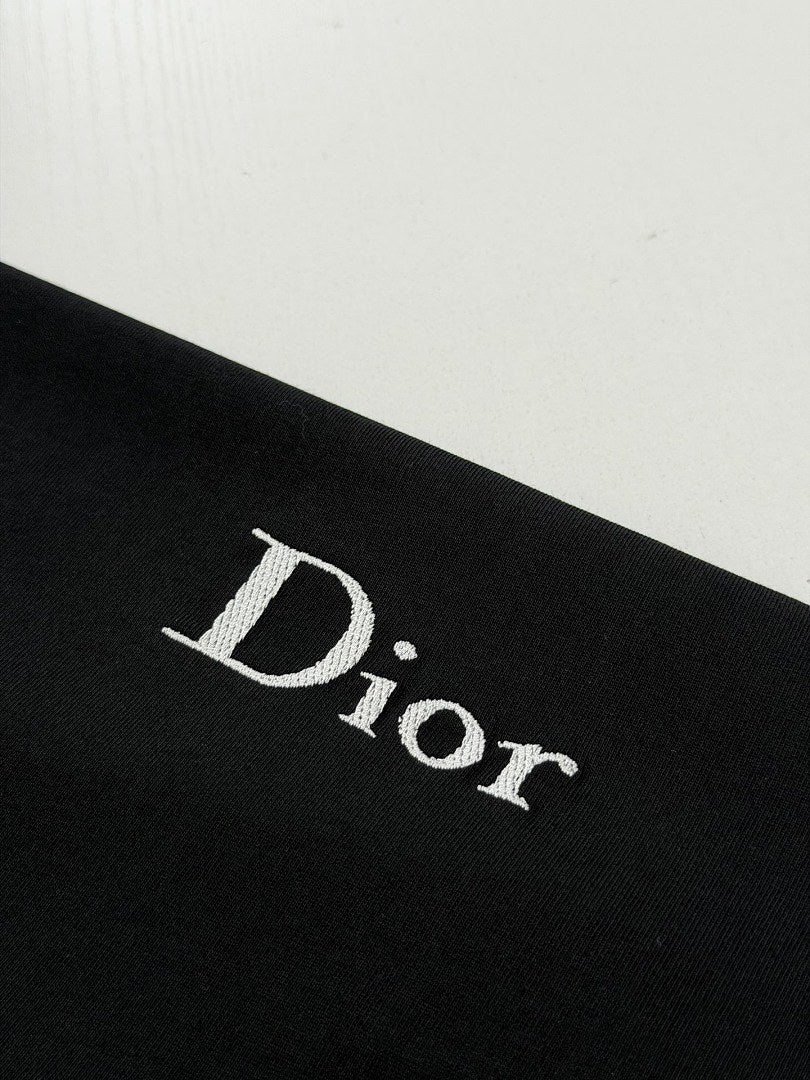 Dior Embroidered Logo Long Sleeve Tee