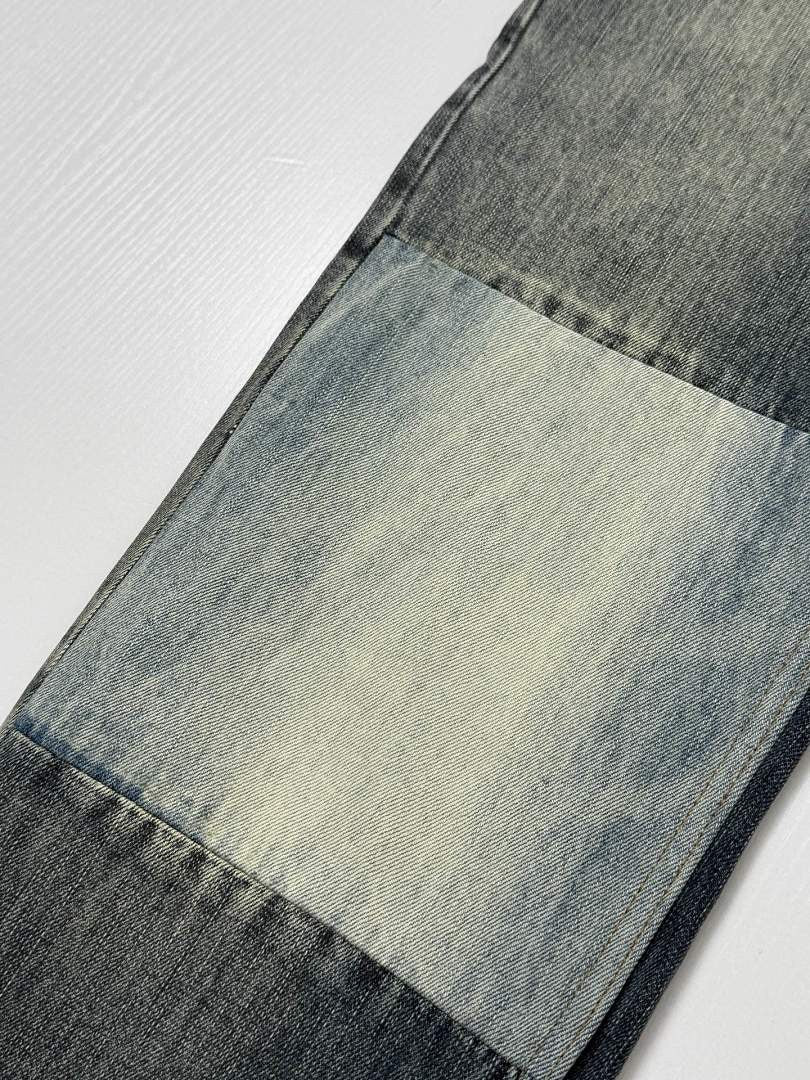 Dior Knee Patch Wide Leg Jeans
