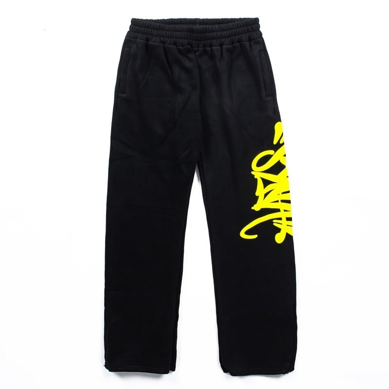Syna World pants - שחור/צהוב