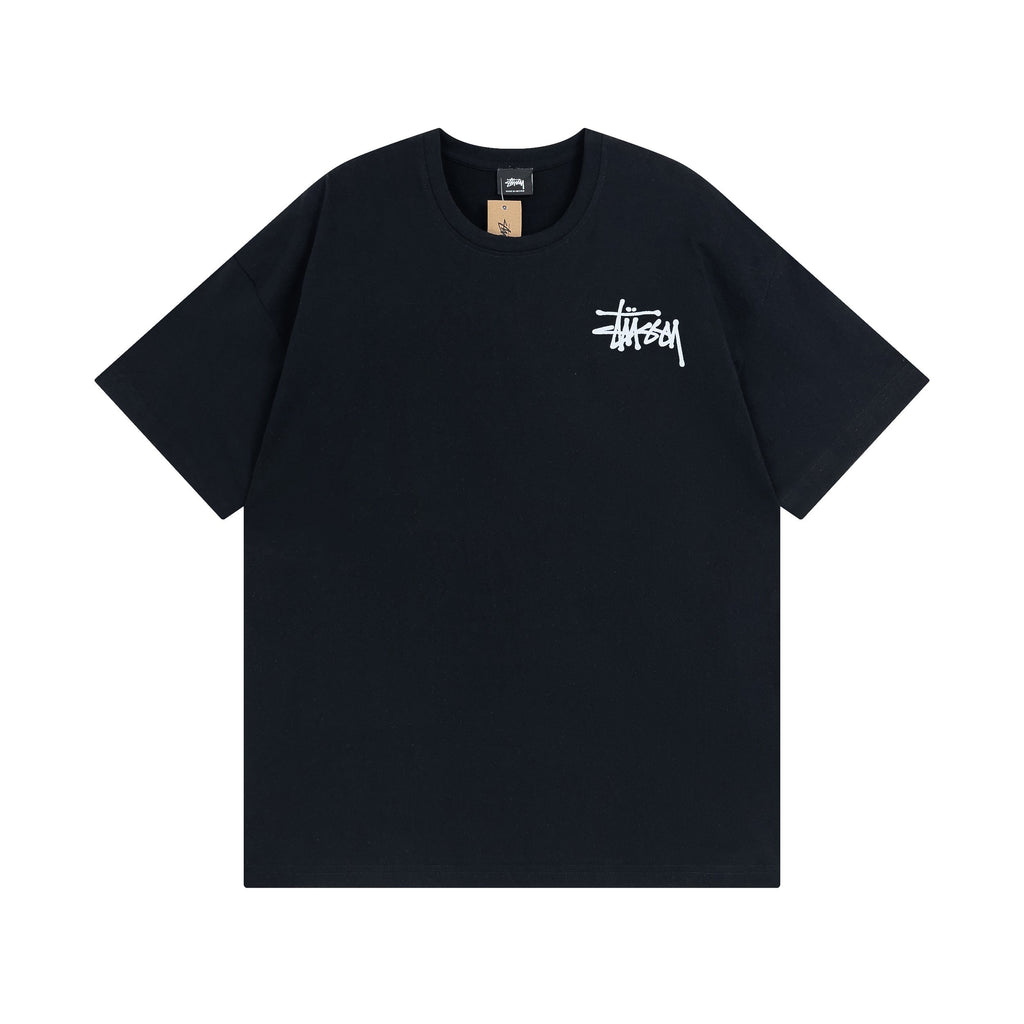 Stüssy classic logo Tee - Black\White