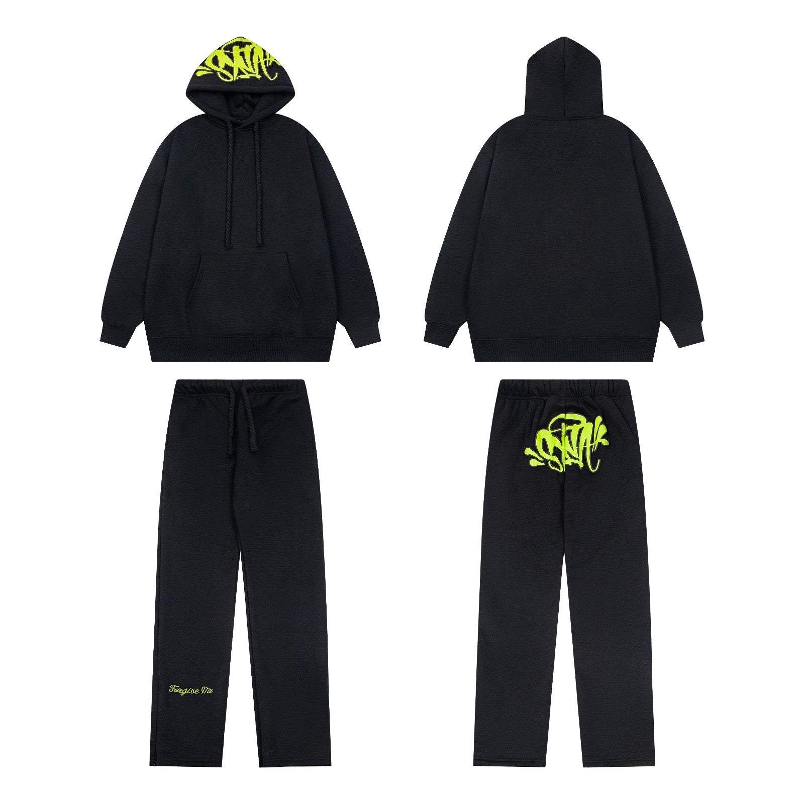 Syna World tracksuit - שחור/צהוב