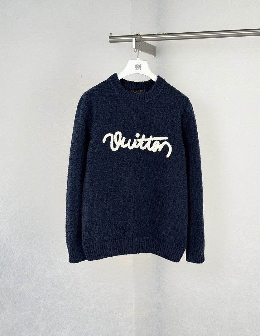 Louis Vuitton Signature Script Knit Sweater