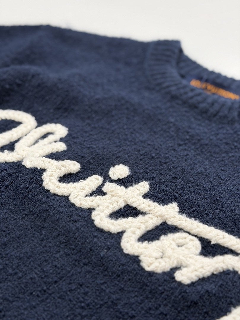 Louis Vuitton Signature Script Knit Sweater
