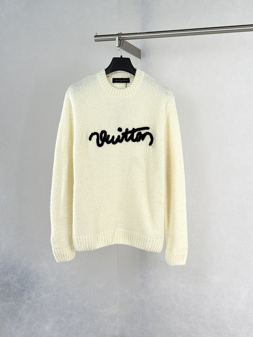 Louis Vuitton Signature Script Knit Sweater