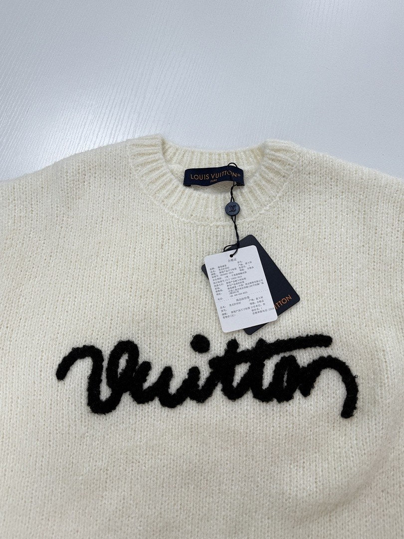 Louis Vuitton Signature Script Knit Sweater
