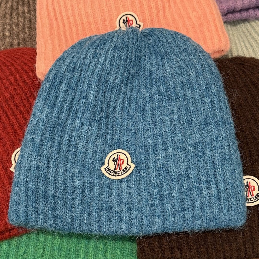 Moncler Ribbed Mohair Beanie