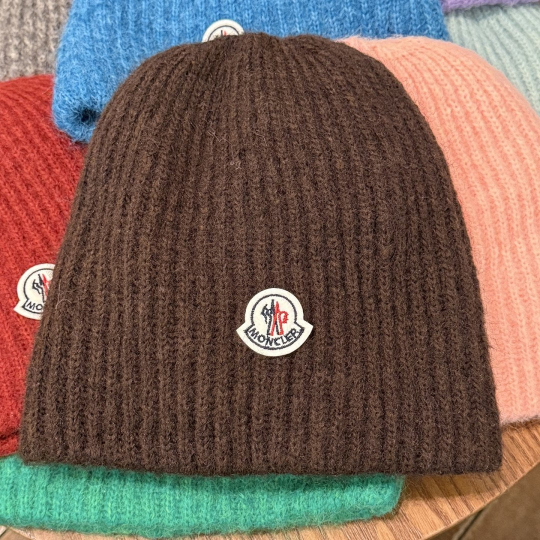 Moncler Ribbed Mohair Beanie
