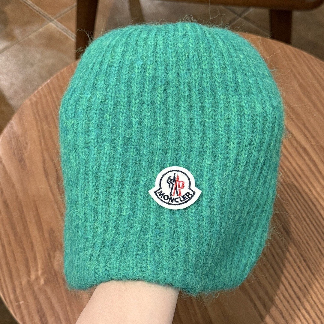 Moncler Ribbed Mohair Beanie