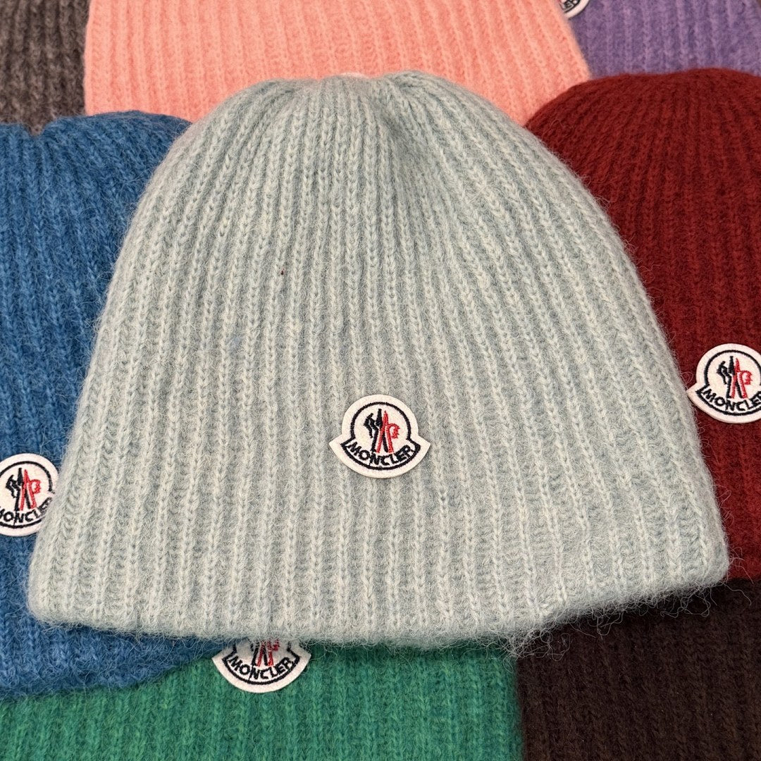 Moncler Ribbed Mohair Beanie