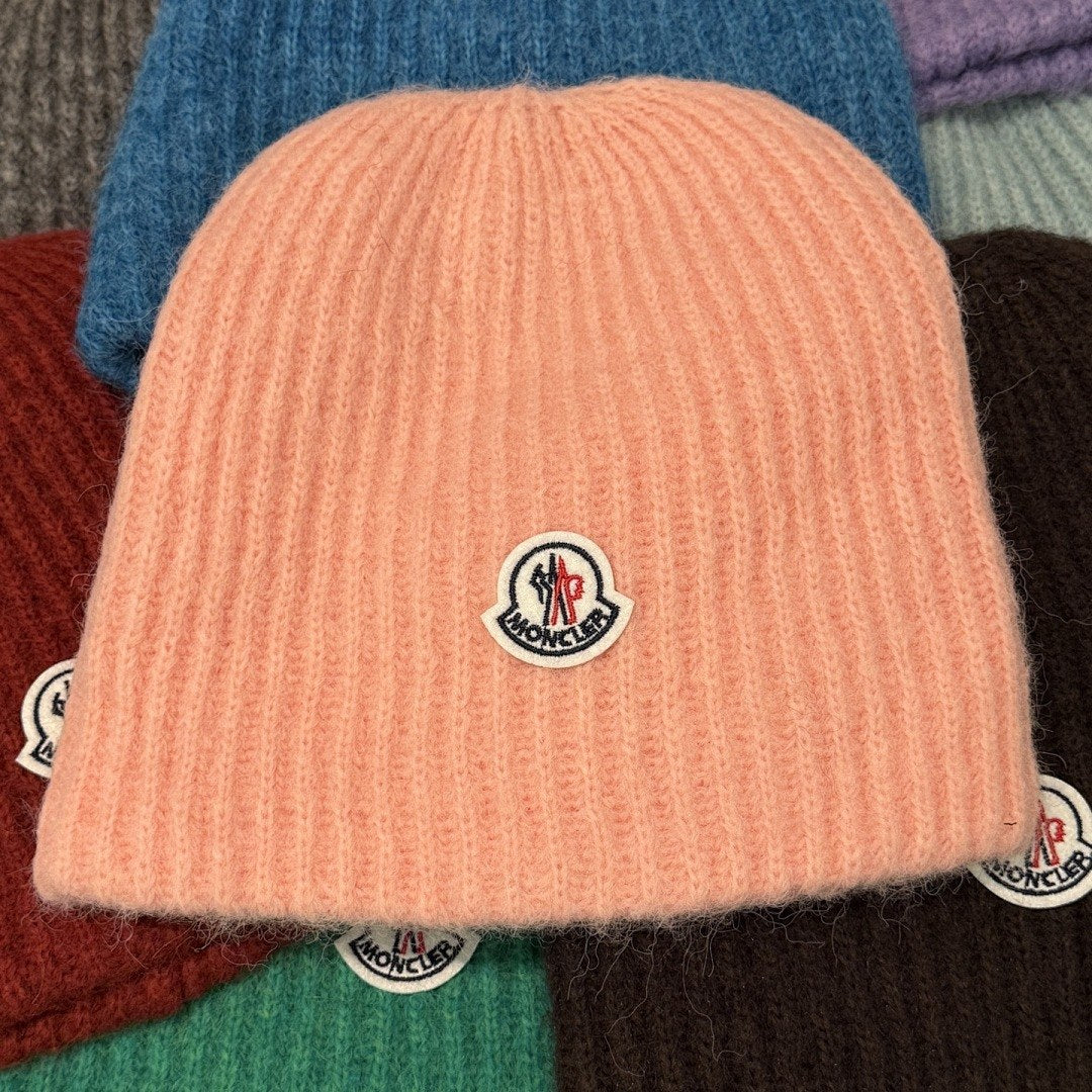 Moncler Ribbed Mohair Beanie