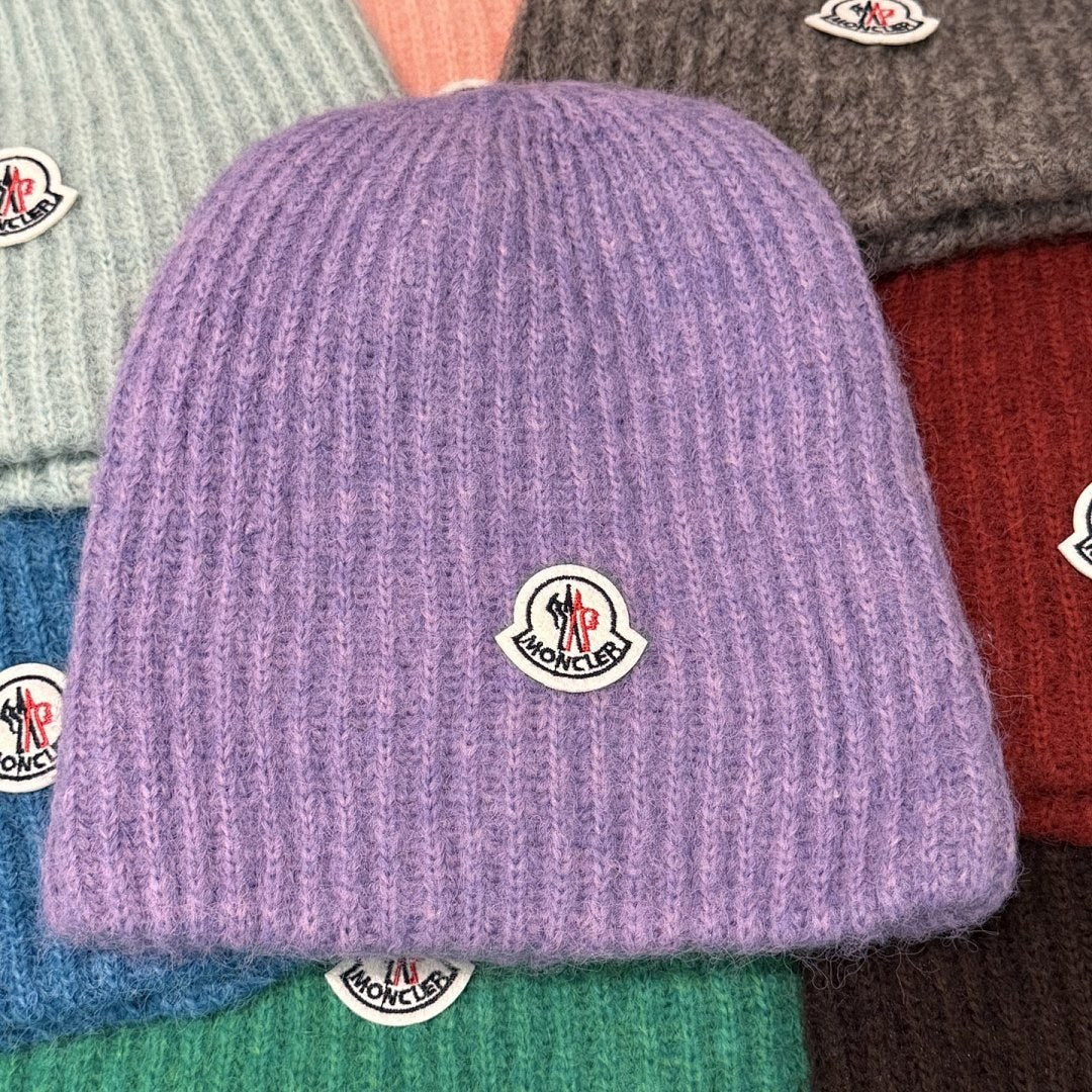 Moncler Ribbed Mohair Beanie
